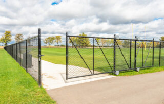 Colored Chain Link Fence Gate - In-Line Fence