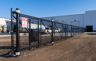 automated chain link fence gate